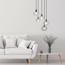Kemi Glass Orb 5 Light Cluster Pendant